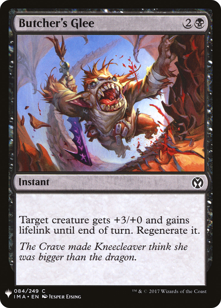 Butcher's Glee (LIST-084) - The List