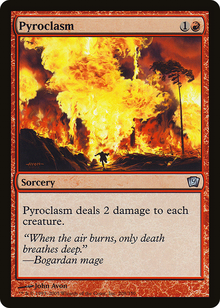 Pyroclasm (9ED-208★) - Neuvième Édition Foil