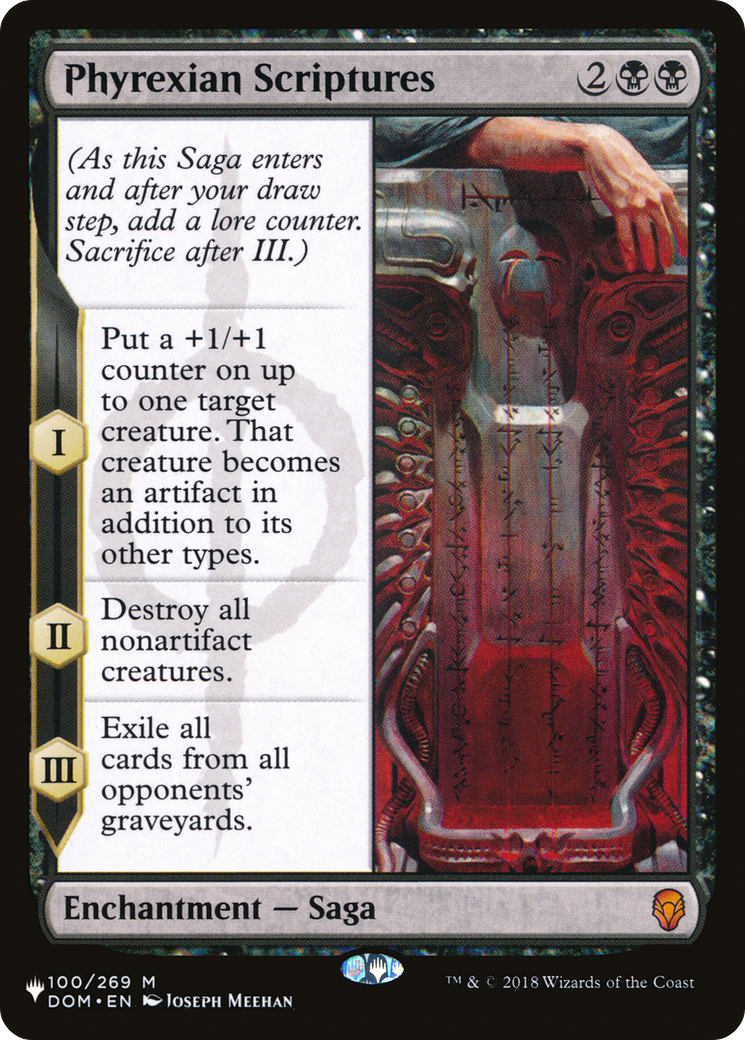 Phyrexian Scriptures (LIST-DOM-100) - The List