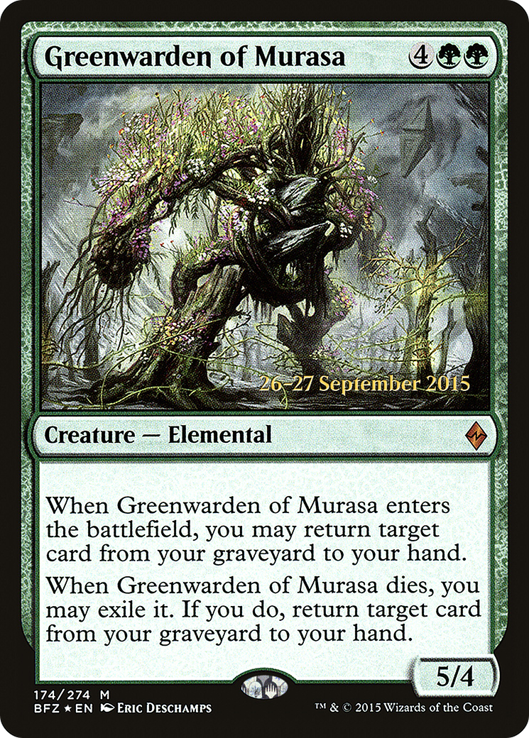 Greenwarden of Murasa (PRE-174) - Battle for Zendikar Promos Foil