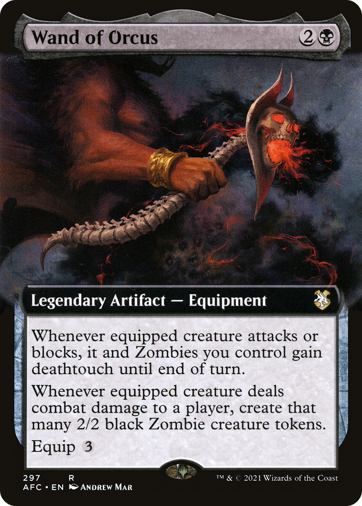 Baguette d'Orcus (AFC-297) - Commandant des Royaumes Oubliés : (Extended Art)