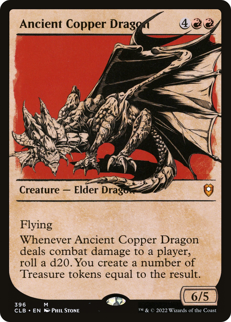 Dragon de cuivre antique (CLB-396) - Commander Legends : La Bataille de Baldur's Gate : (Vitrine) Foil