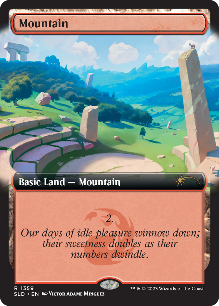 Mountain (1359) (SLD-1359) - Secret Lair Drop: (Extended Art) Foil