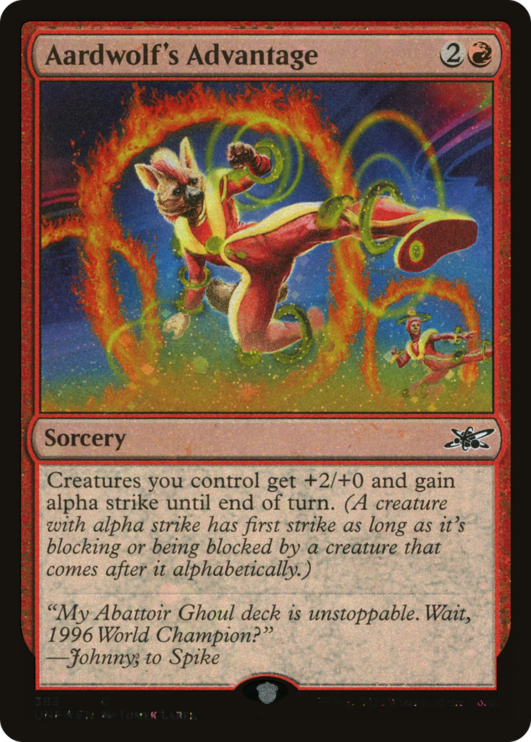 L'avantage d'Aardwolf (UNF-383) - Unfinity Foil