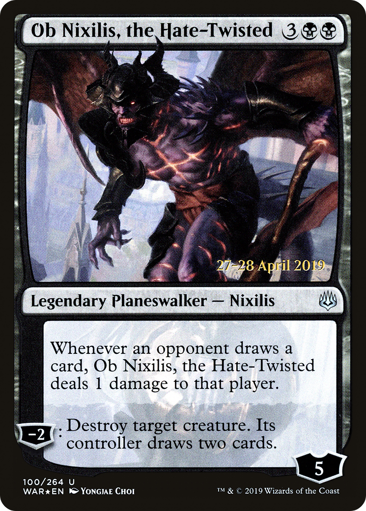 Ob Nixilis, the Hate-Twisted (PRE-100S) - War of the Spark Promos Foil