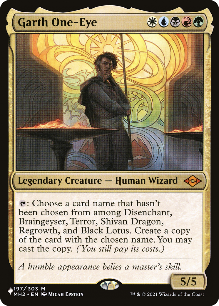 Garth One-Eye (LIST-197/303) - The List