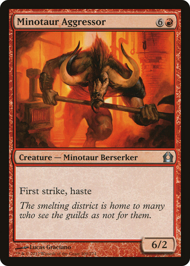 Minotaur Aggressor (RTR-100) - Return to Ravnica Foil