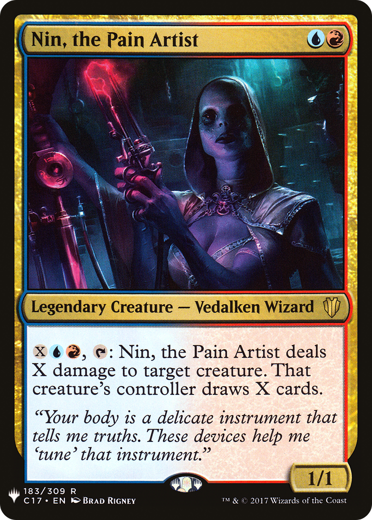 Nin, the Pain Artist (LIST-C17-183) - The List