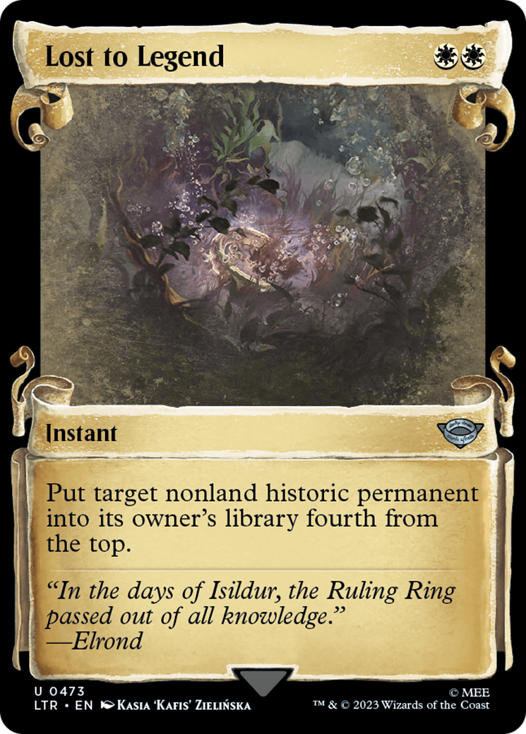 Perdu dans la légende (LTR-473) - Le Seigneur des anneaux : Contes de la Terre du Milieu : (Vitrine) Feuille