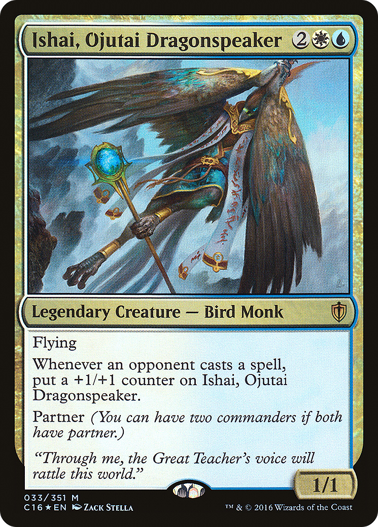 Ishai, Orateur de dragons d'Ojutaï (C16-033) - Commander 2016 Foil