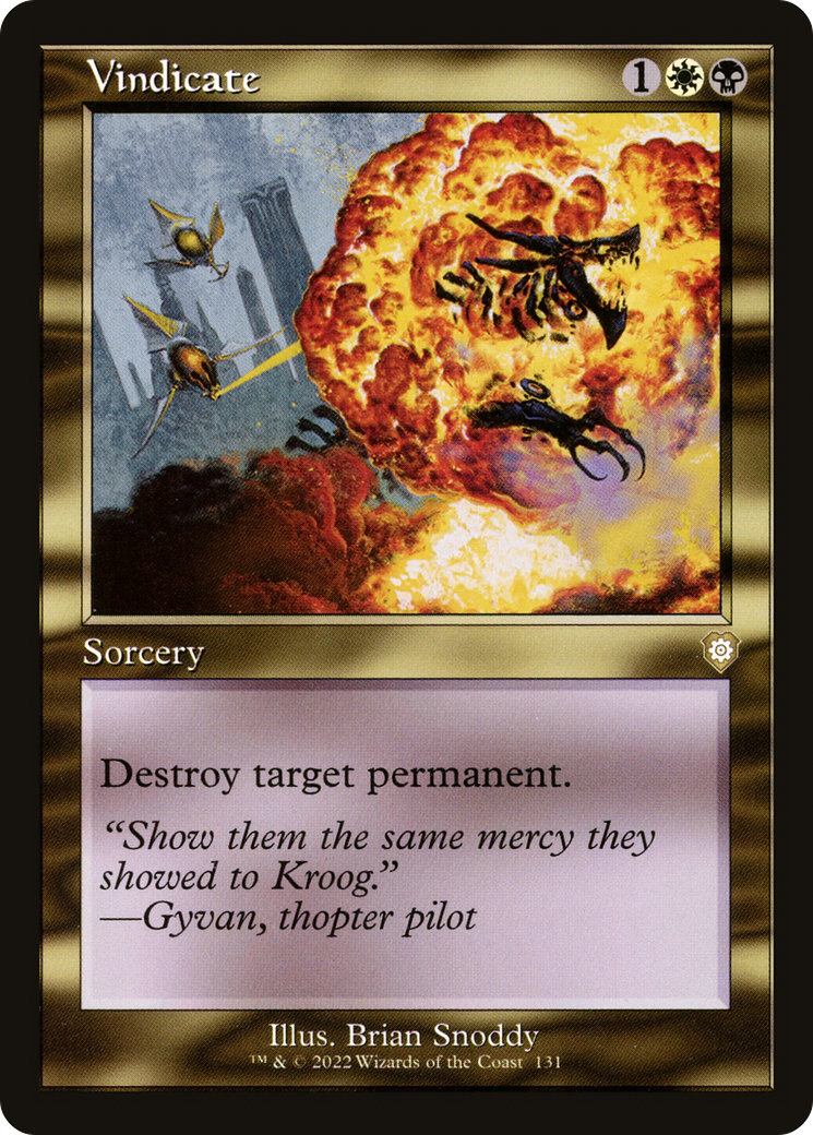 Vindicate (Retro Frame) (BRC-131) - The Brothers' War Commander