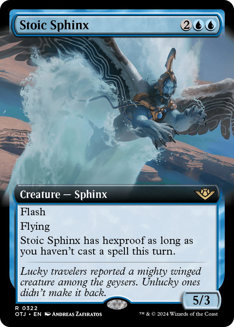 Sphinx stoïque (OTJ-322) - Hors-la-loi de Thunder Junction : (Extended Art) Foil