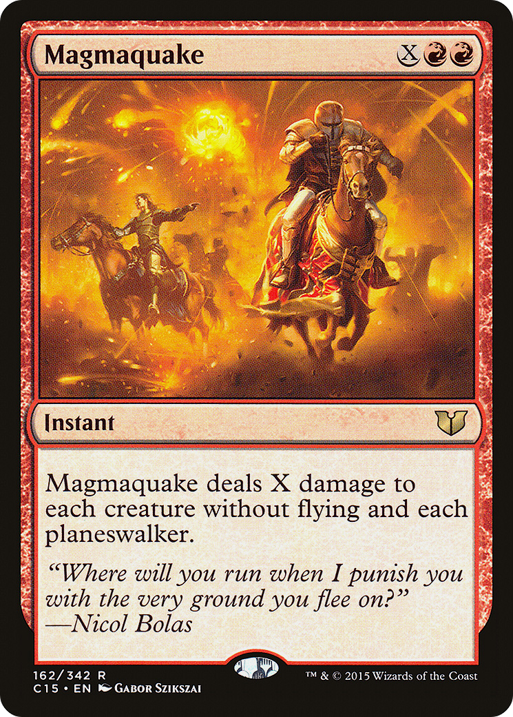 Séisme de magma (C15-162) - Commander 2015