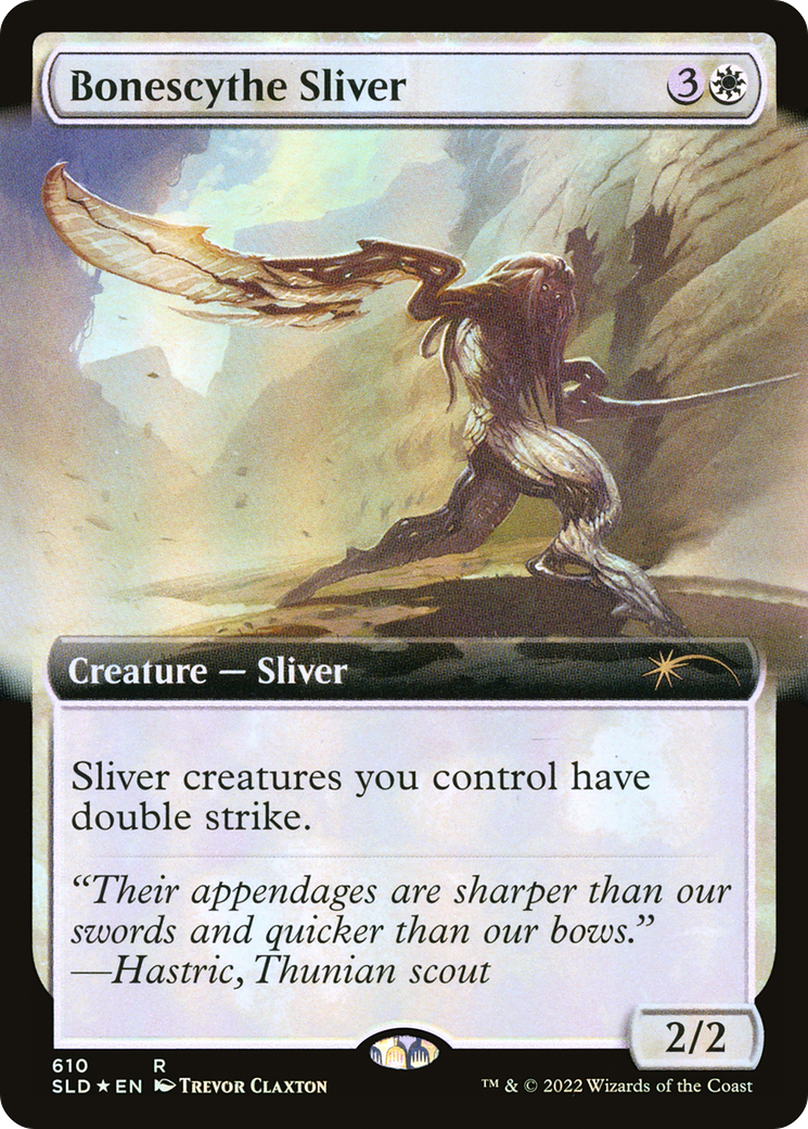 Bonescythe Sliver (Extended Art) (SLD-610) - Secret Lair Drop: (Extended Art) Foil