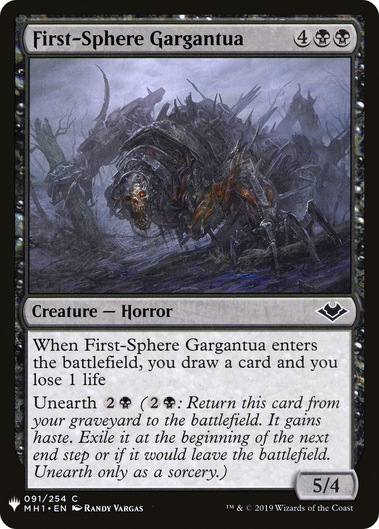 First-Sphere Gargantua (LIST-091) - The List