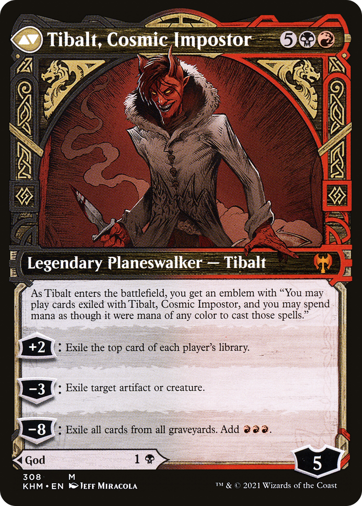 Valki, Dieu du mensonge // Tibalt, imposteur cosmique (KHM-308) - Kaldheim : (Vitrine)