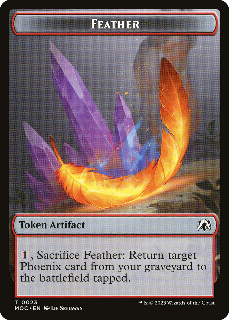 Feather (TMOC-023) - March of the Machine Commander Tokens