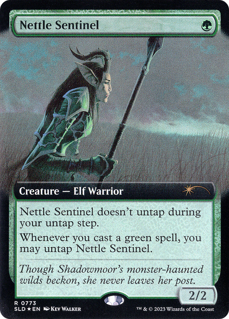 Nettle Sentinel (SLD-773) - Secret Lair Drop : (Extended Art) Foil