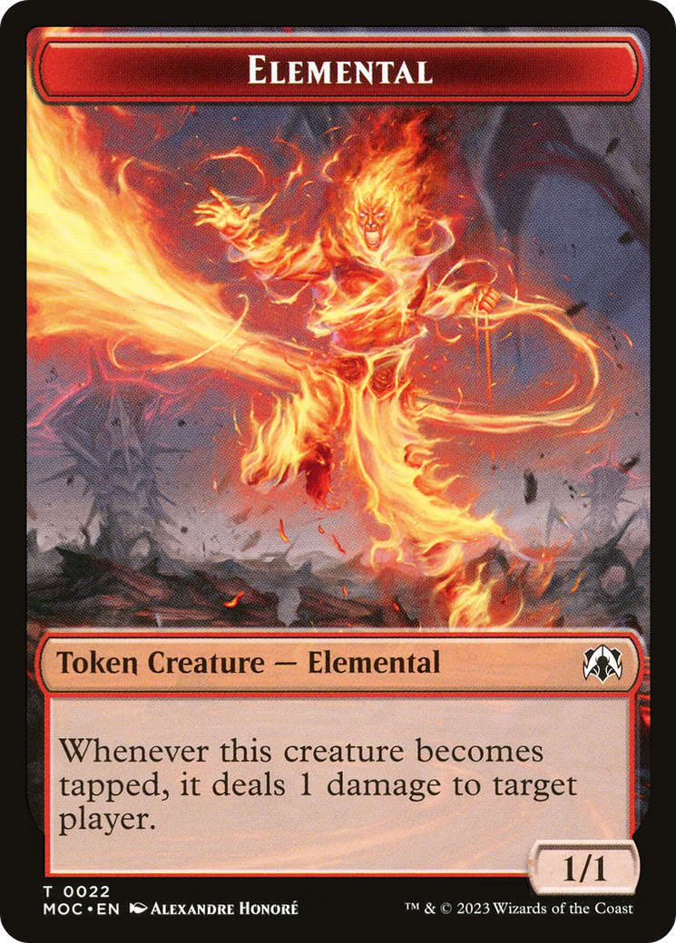 Elemental (TMOC-022) - March of the Machine Commander Tokens