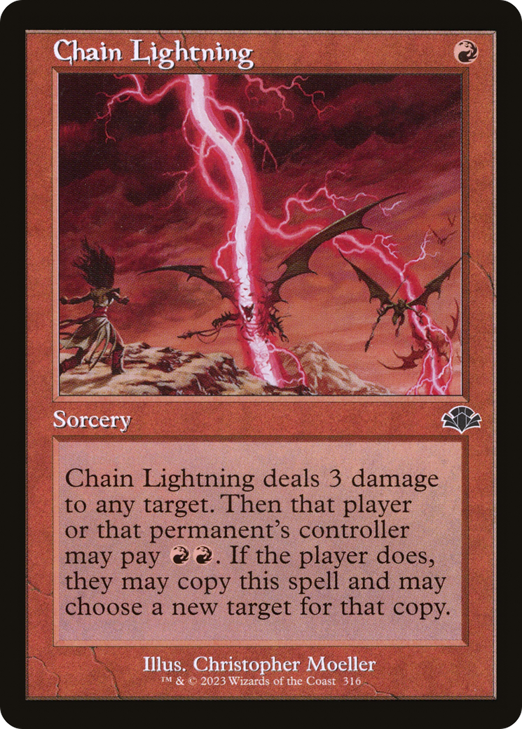 Chain Lightning (Retro Frame) (DMR-316) - Dominaria Remastered