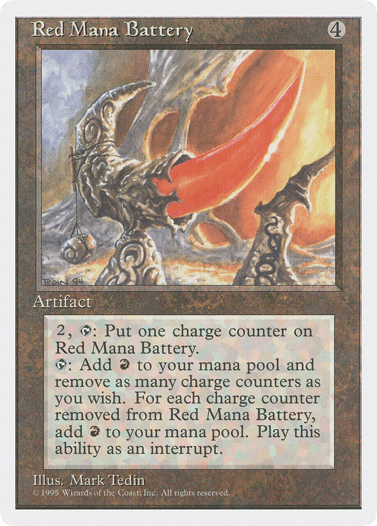 Batterie de mana rouge (4ED-343) - Quatrième édition