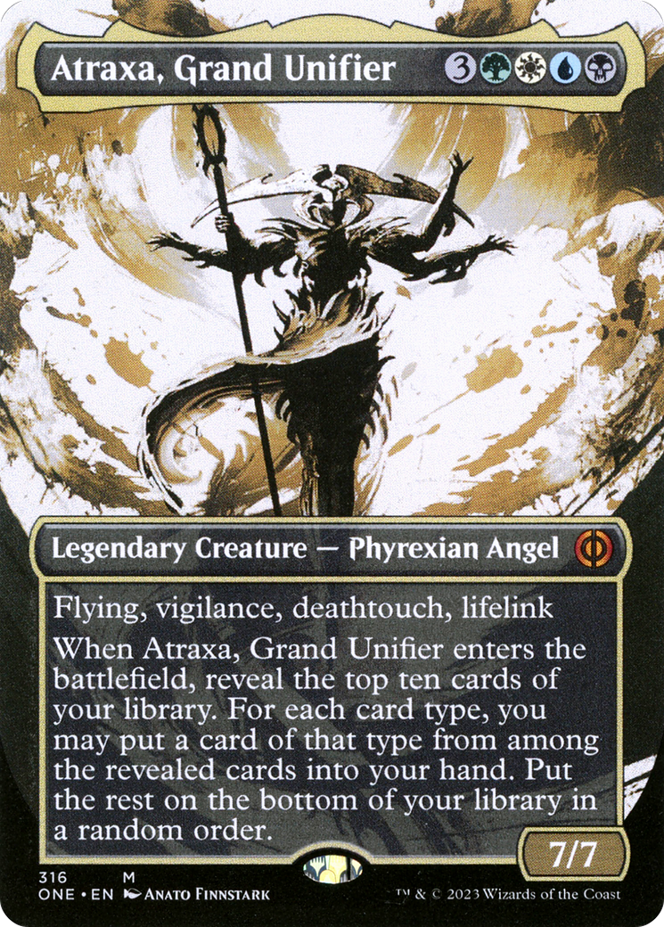 Atraxa, Grand Unificateur (ONE-316) - Phyrexia : Tous ne feront plus qu'un : (Vitrine) (Sans frontières)