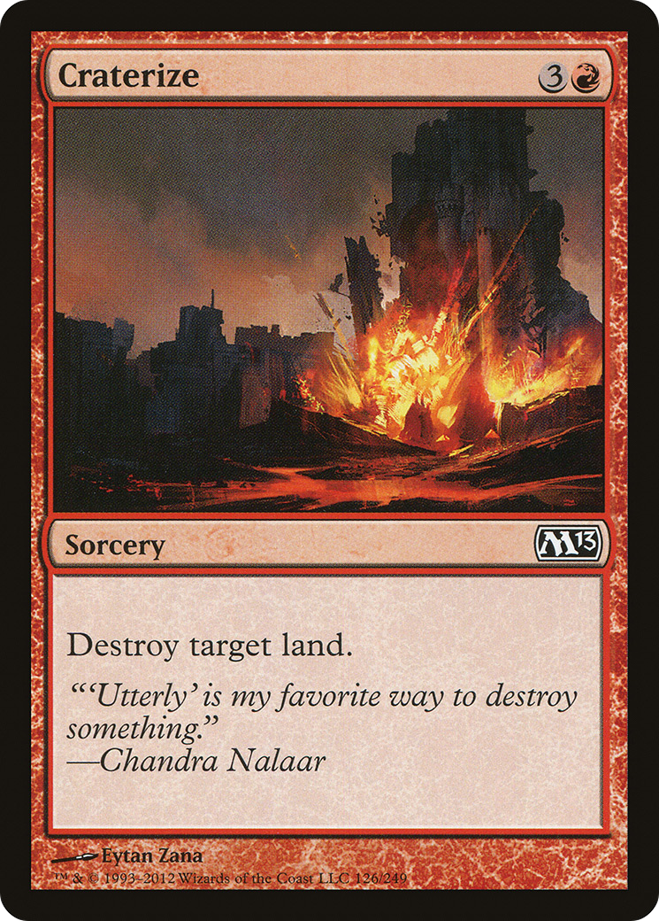 Cratérisation (M13-126) - Magic 2013