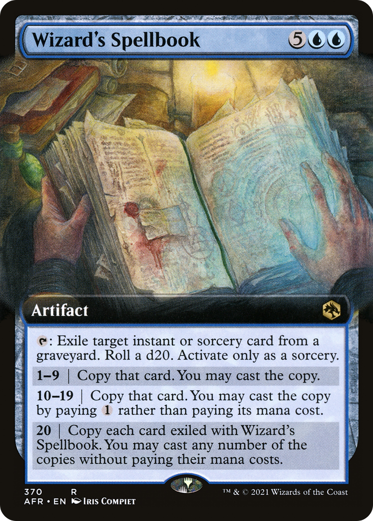 Wizard's Spellbook (Extended Art) (AFR-370) - Adventures in the Forgotten Realms: (Extended Art) Foil