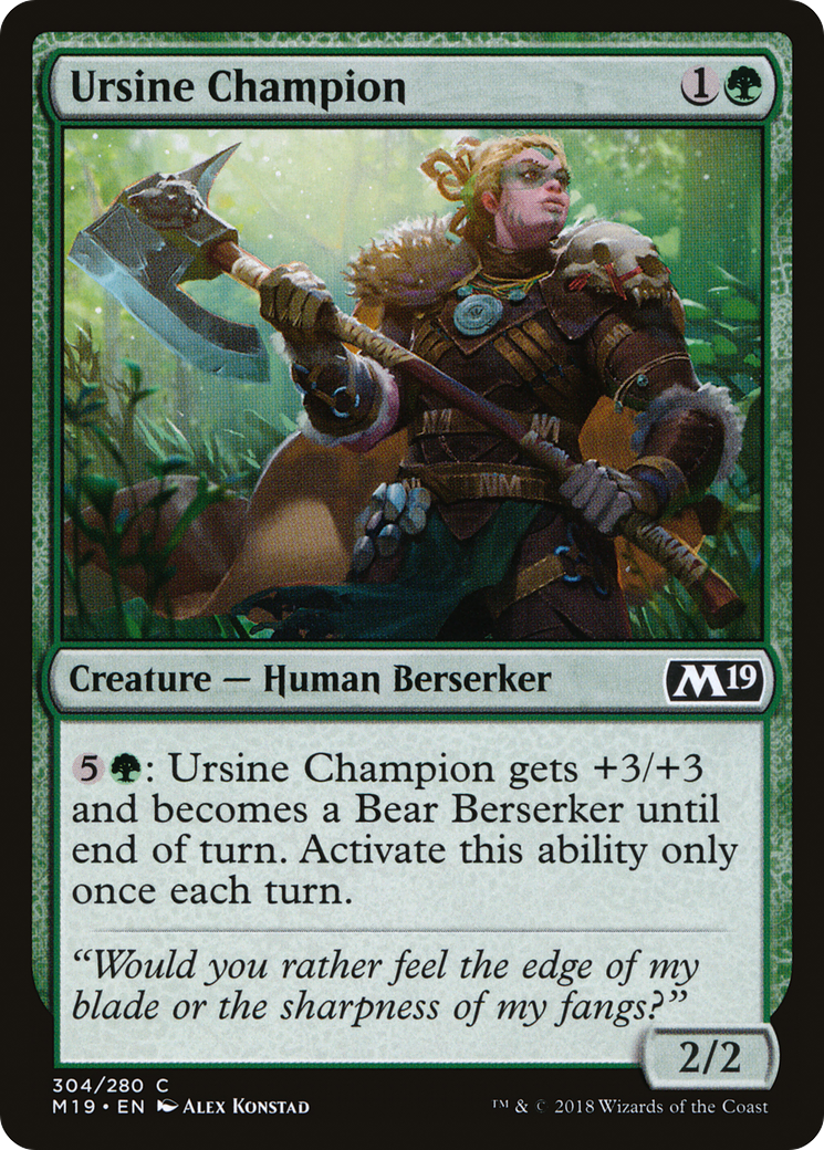 Champion Ursine (M19-304) - Coffret de base 2019