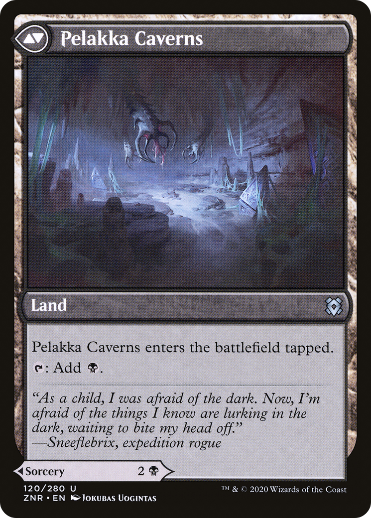 Prédation de Pelakka // Grottes de Pelakka (ZNR-120) - Zendikar Rising Foil