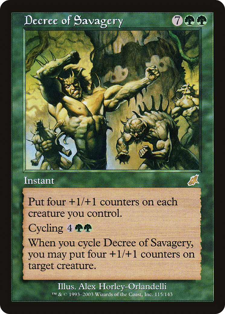 Décret de sauvagerie (SCG-115) - Feuille de fléau