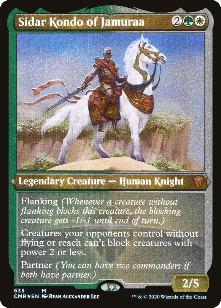 Sidar Kondo de Jamuraa (CMR-535) - Commander Legends Etched Foil