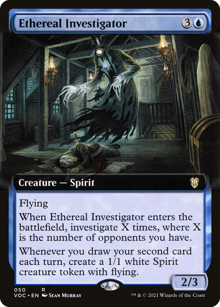Ethereal Investigator (Extended Art) (VOC-050) - Crimson Vow Commander: (Extended Art)