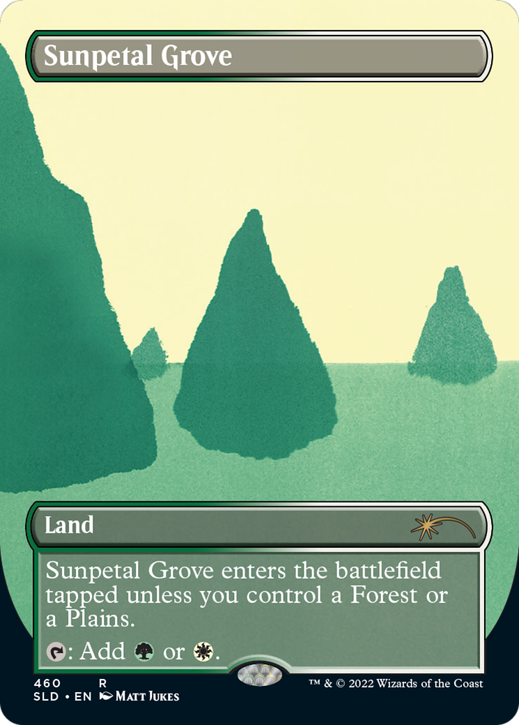 Sunpetal Grove (SLD-460) - Secret Lair Drop (Borderless) Foil