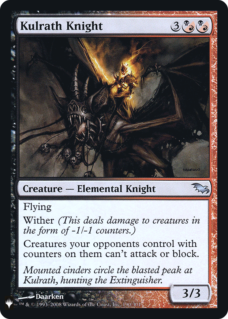 Kulrath Knight (LIST-SHM-190) - The List Foil