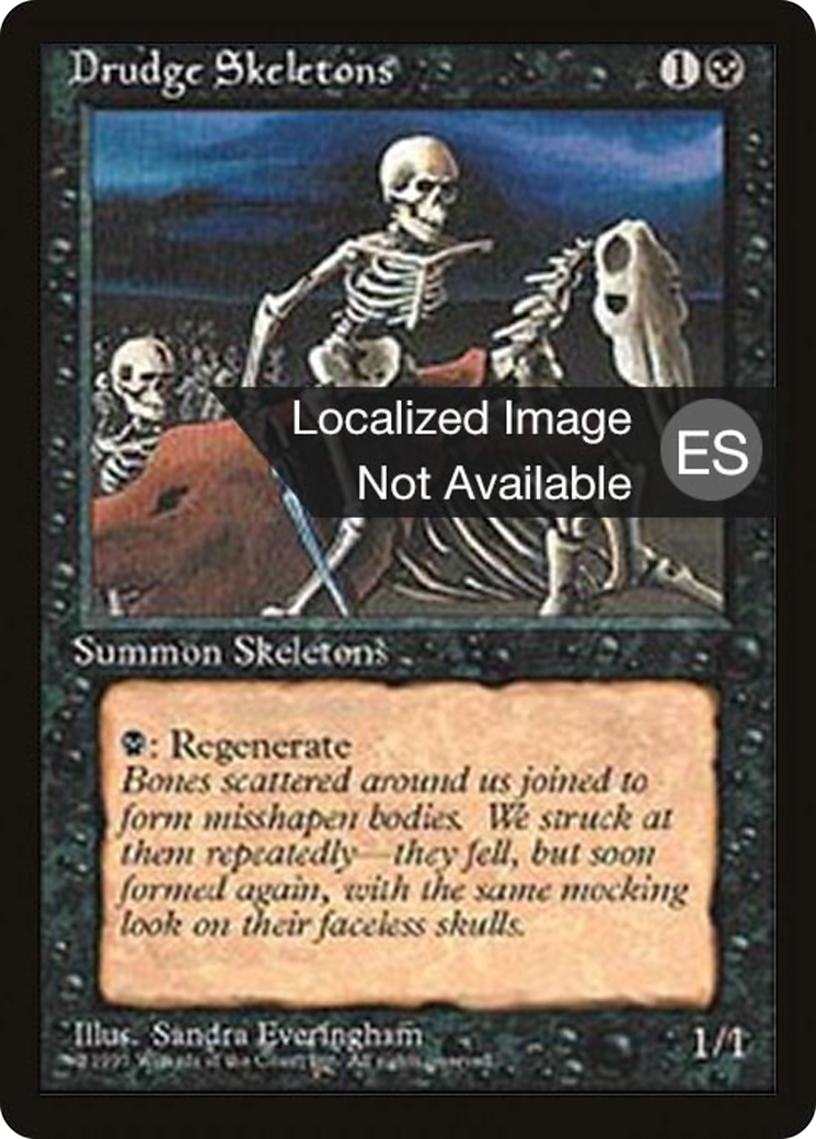 Drudge Skeletons (4BB-133) - Quatrième édition, bordure noire étrangère