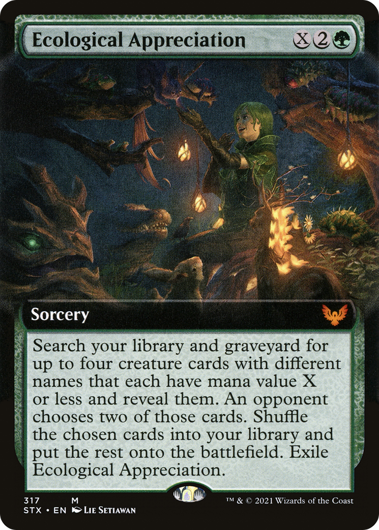Ecological Appreciation (Extended Art) (STX-317) - Strixhaven: School of Mages: (Extended Art)