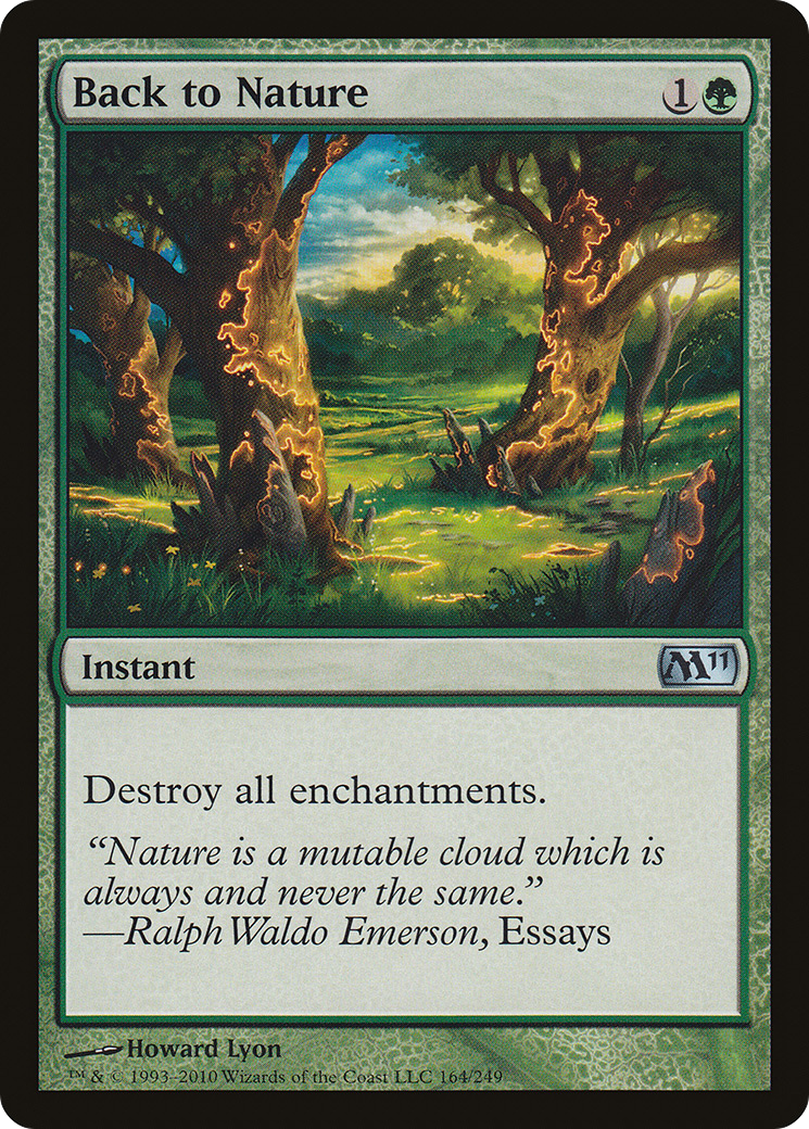 Back to Nature (M11-164) - Magic 2011 Foil