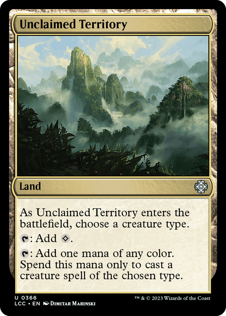Territoire non réclamé (LCC-366) - Les cavernes perdues d'Ixalan Commandant