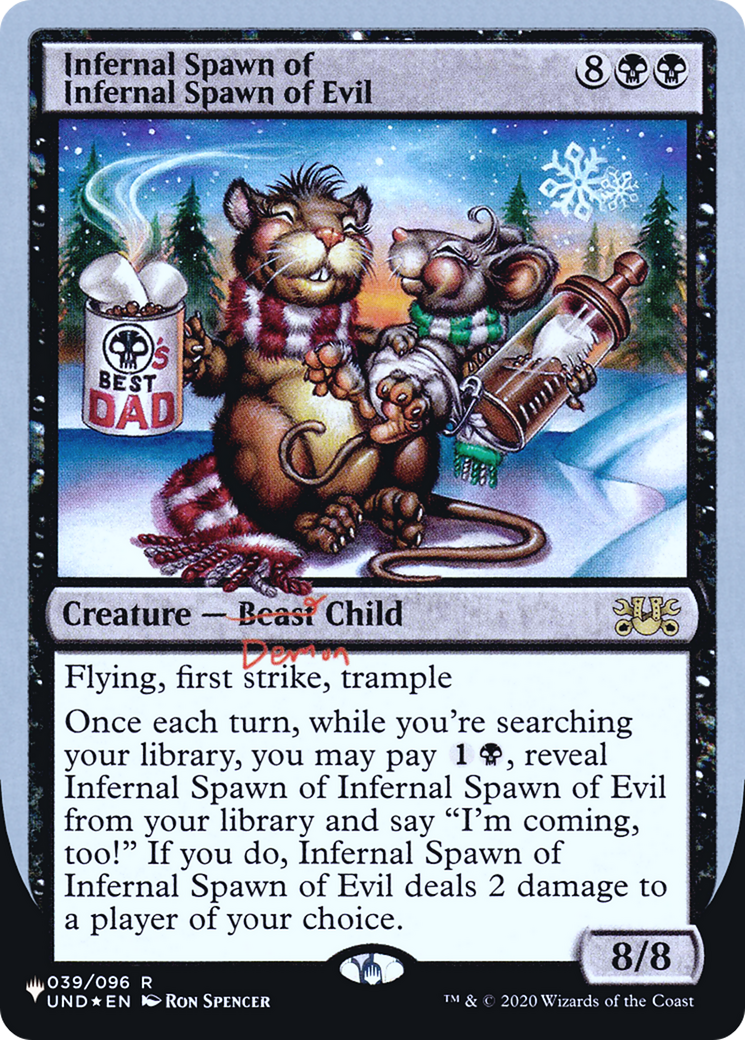 Infernal Spawn of Infernal Spawn of Evil (ULST-020) - La Liste (Édition Unfinity Foil) Foil