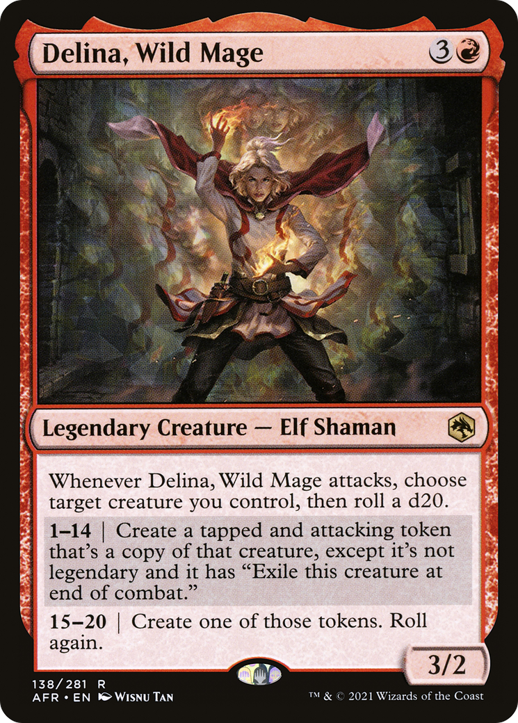 Delina, Mage Sauvage (AFR-138) - Aventures dans les Royaumes Oubliés (Foil)