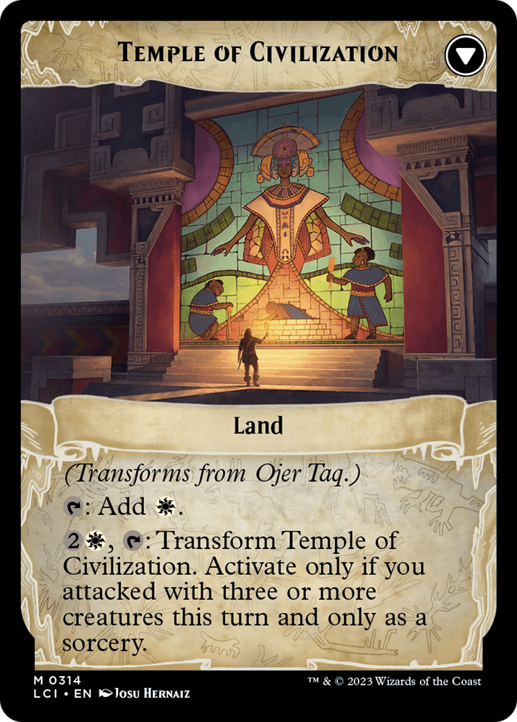 Ojer Taq, Fondation la plus profonde // Temple de la civilisation (LCI-314) - Les cavernes perdues d'Ixalan : (Vitrine)