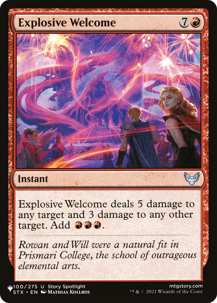 Explosive Welcome (LIST-100/275) - The List