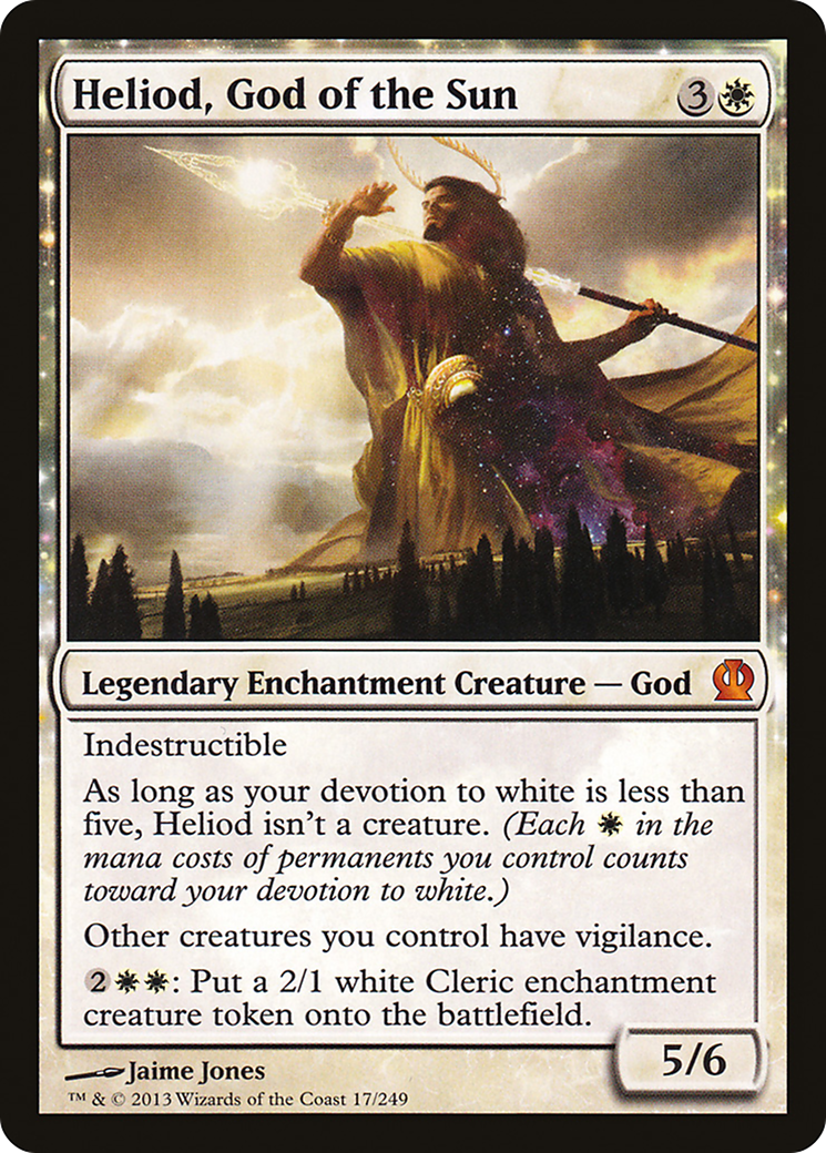 Héliode, Dieu du Soleil (THS-017) - Theros : (enchantement) Foil