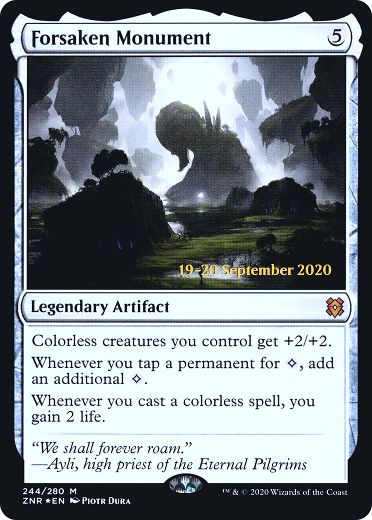 Forsaken Monument (PRE-244) - Zendikar Rising Promos Foil