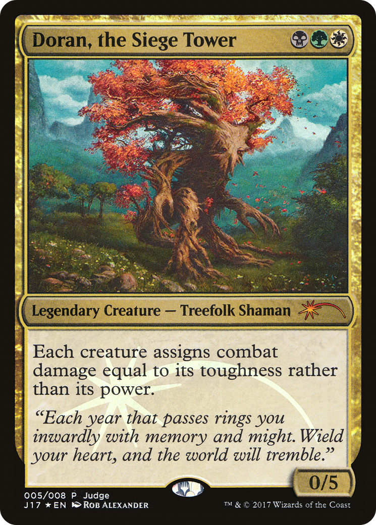 Doran, la tour de siège (J17-005) - Cartes cadeaux Judge 2017 Foil