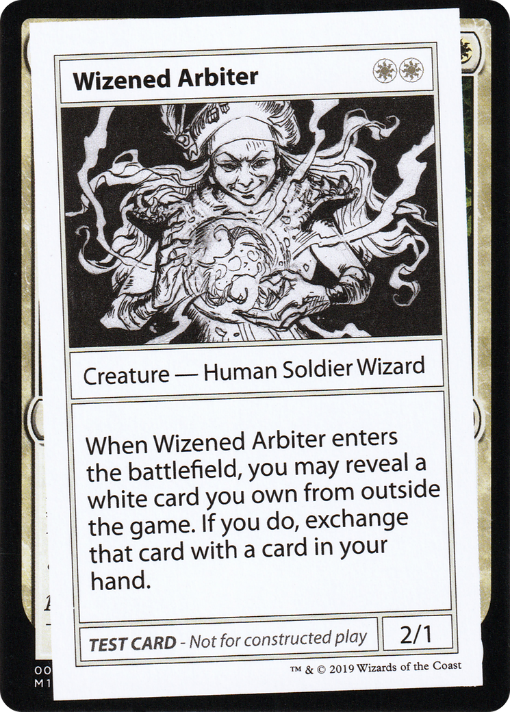 Wizened Arbiter (No PW Symbol) (CMB1-) - Mystery Booster Playtest Cards 2021