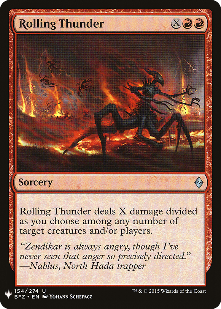 Rolling Thunder (LIST-BFZ-154) - The List