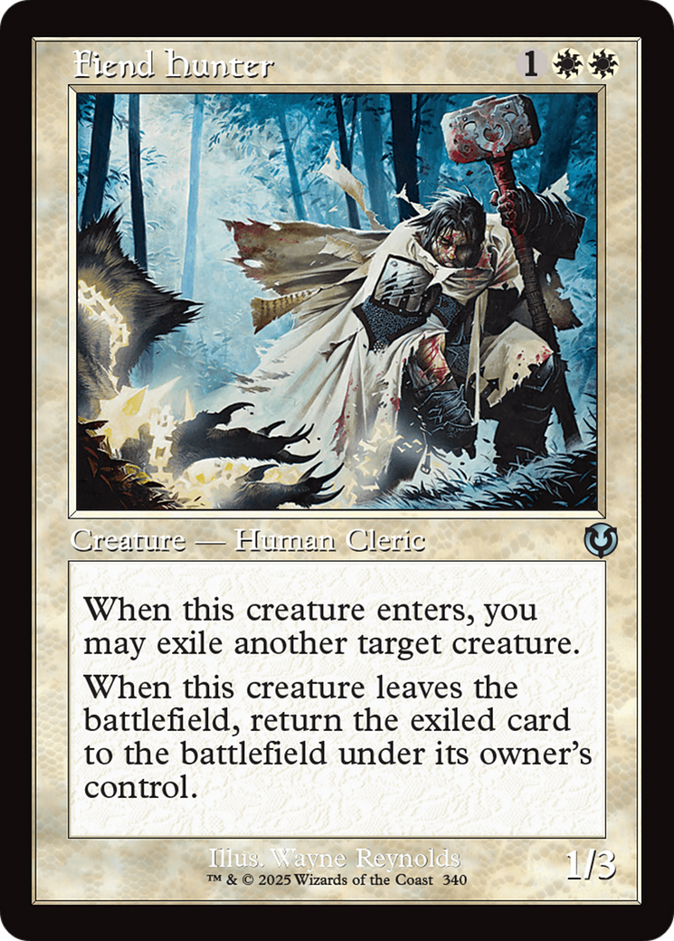 Fiend Hunter (cadre rétro) (INR-340) - Innistrad Remastered Foil