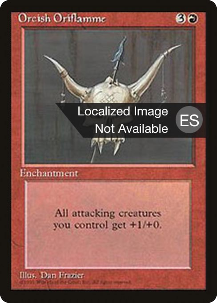 Orcish Oriflamme (4BB-215) - Quatrième édition, bordure noire étrangère